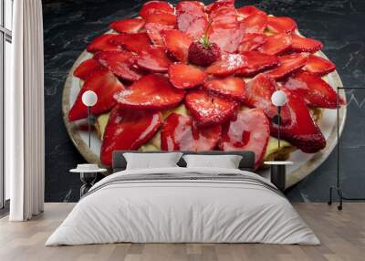 Strawberries pie Wall mural