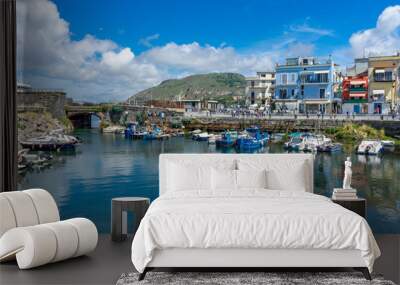 Italy, Campania , Pozzuoli, old port Wall mural