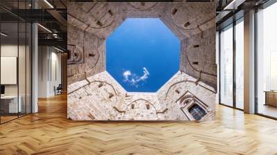 castel del monte, the famous castle built in an octagonal shape by the holy roman emperor frederick  Wall mural