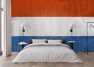 Luxembourg flag with a rough texture Wall mural