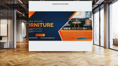 exclusive furniture sale social media cover banner Wall mural