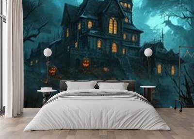  Free halloween background wallpaper page illustration post Wall mural