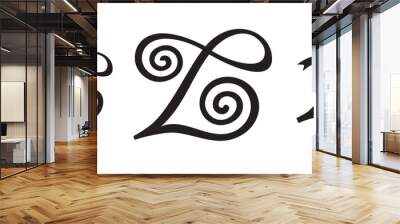 The letter L for the emblem or sign. Recommended for purchase under an extended license Wall mural