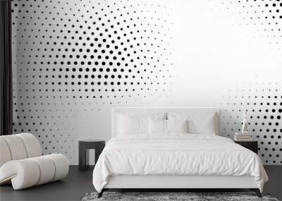 Abstract halftone dotted background Wall mural