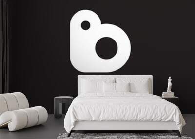 B Letter Logo Vector Wall mural