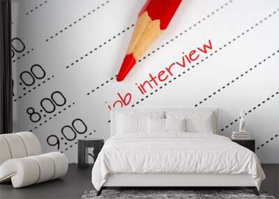 job interview concept Wall mural