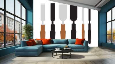 carving tools vector Wall mural