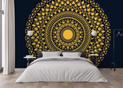 Luxury background vector mandala vector in illustration premium vector graphic design and digital art Premium Vector Wall mural