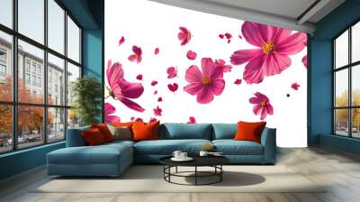 pink floral beauty of nature in bloom Wall mural