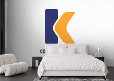 Alphabet letter icon logo  Wall mural