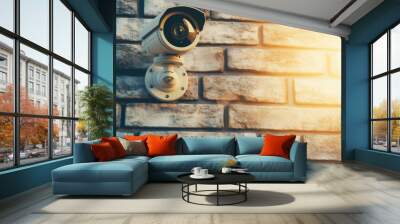 Modern cctv camera Wall mural