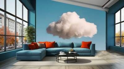 blue sky with clouds Wall mural