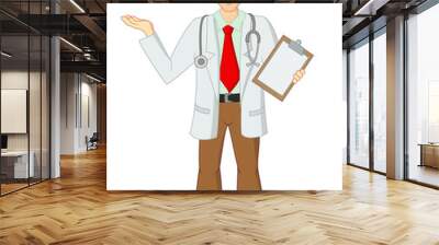 cartoon funny doctor Wall mural