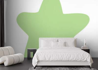  green star Wall mural