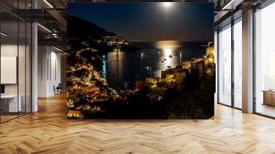 Supermoon over Positano #2 Wall mural