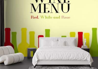 wine menu2 Wall mural