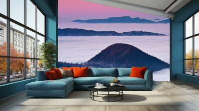 sunrise in slovak mountains Wall mural