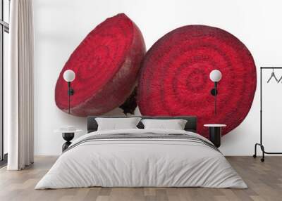 half red beet Wall mural