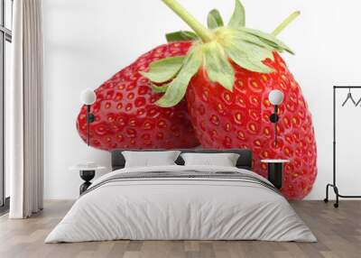 two strawberry Wall mural