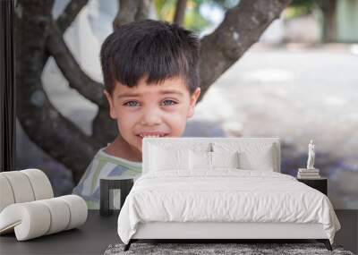 Portrait of a cute boy - Outdoor Wall mural