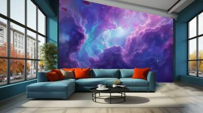 Galaxy background Wall mural