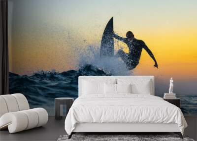 Surf Sunset Wall mural