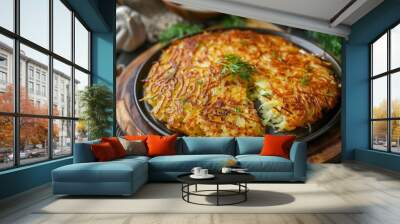 A delicious and freshly made rösti Wall mural