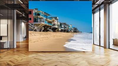 Malibu Beach Houses Wall mural