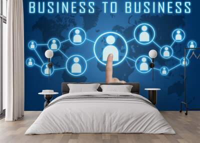 Business to Business Wall mural