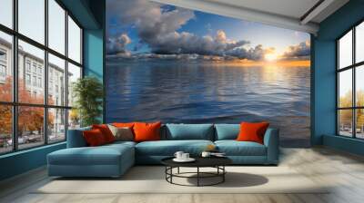 open water 360° x 180° vr panorama Wall mural