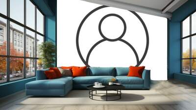 User icon. Human person symbol. Avatar log in vector sign Wall mural