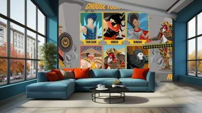 fighting video game screen Wall mural