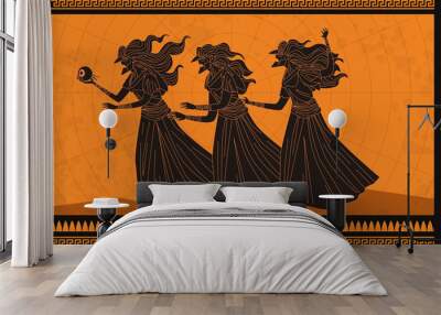 three old sisters greek mythology creatures Wall mural