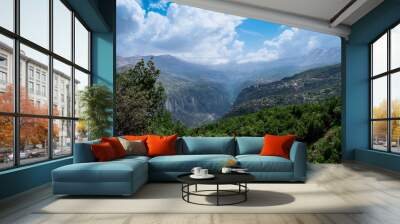 spring natural skyline in South Lebanon Wall mural