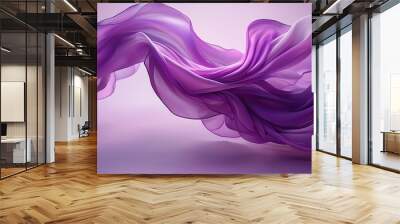 floating lilac fabric Wall mural