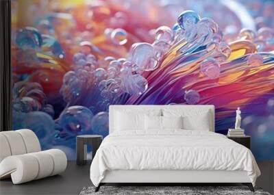 a colorful crystal close up Wall mural