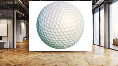 Golf ball isolated on white background. Wall mural