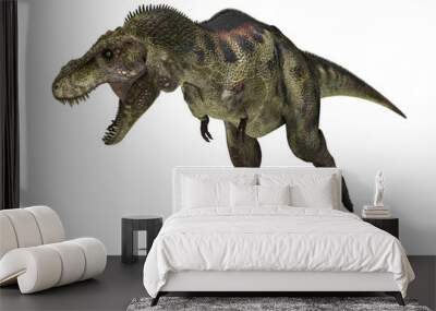 tyrannosaurus rex, isolated on white background with clipping pa Wall mural