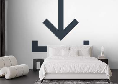 Download material design line vector icon Wall mural