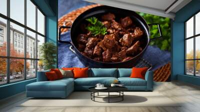 jug of beef stew Wall mural