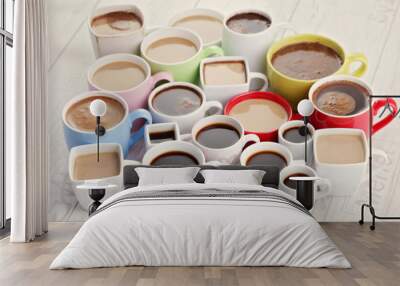 lots of coffee cups Wall mural