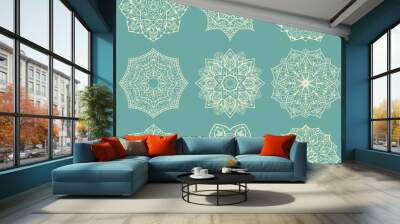 Snowflakes for embroidery. Wall mural