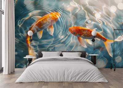 goldfish in the water Wall mural