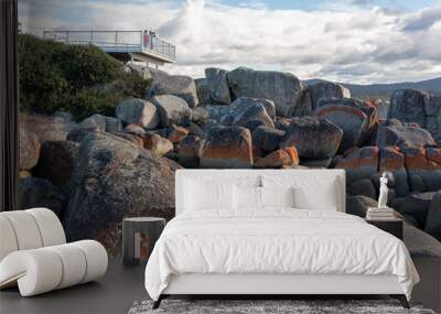 Binalong Bay, Bay of Fires, Tasmania Wall mural