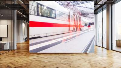 high speed train Wall mural