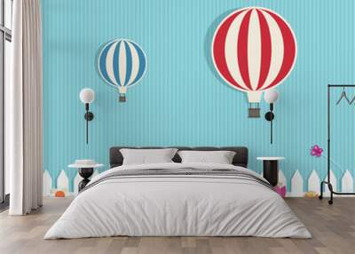 hot air balloons Wall mural