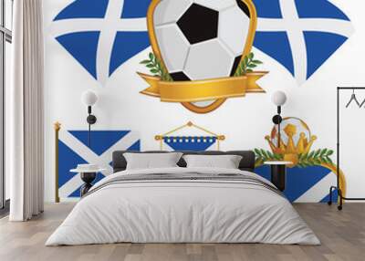 scotland flags Wall mural