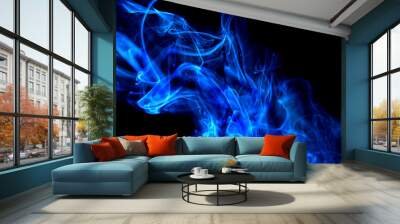 blue smoke cloud Wall mural