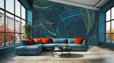 palm pattern Wall mural