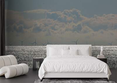 The Off Shore Wind Turbines Suffolk Coast Wall mural